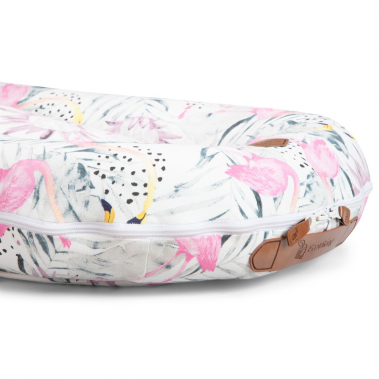 EcoViking Överdrag babynest Flamingo Dre