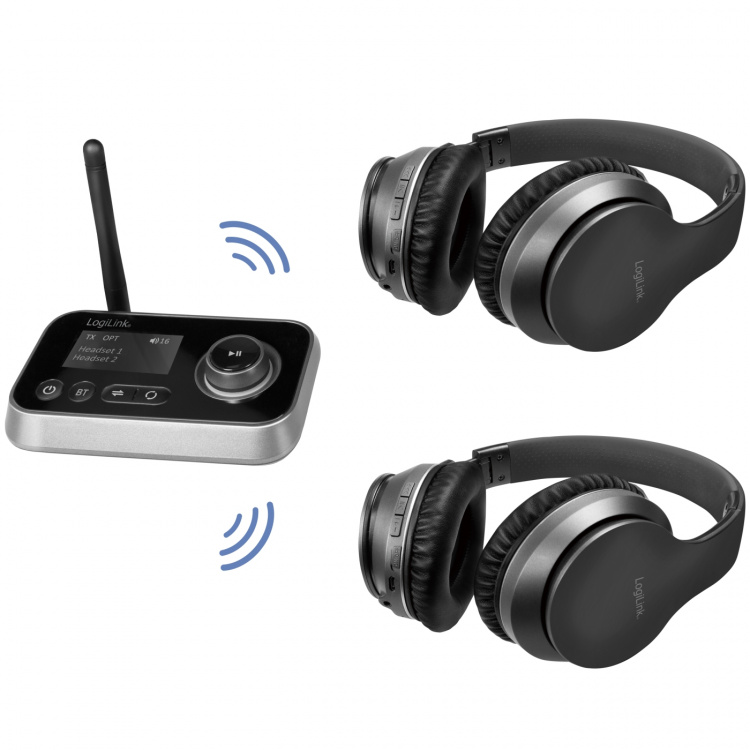LogiLink Bluetooth 5.0 2-in-1 audiozender/ontvanger LogiLink Bluetooth 5.0 2-in-1 audiozender/ontvanger