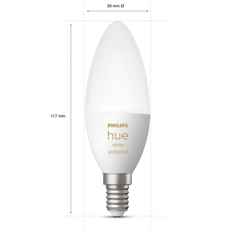Philips Hue White Ambiance E14 Kron 1-