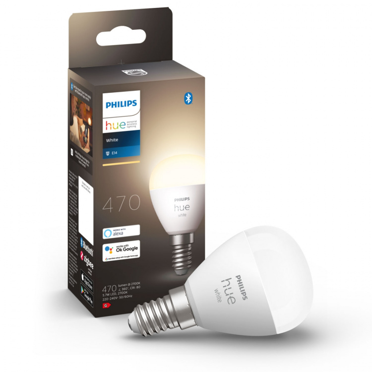 Philips Hue White E14 P45 Klot 1-pack