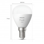 Philips Hue White E14 P45 Klot 2-pack Philips Hue White E14 P45 Klot 2-pack