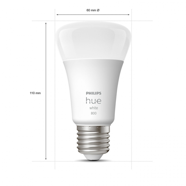 Philips Hue Witte E27 A60 800lm 4-pack Philips Hue Witte E27 A60 800lm 4-pack