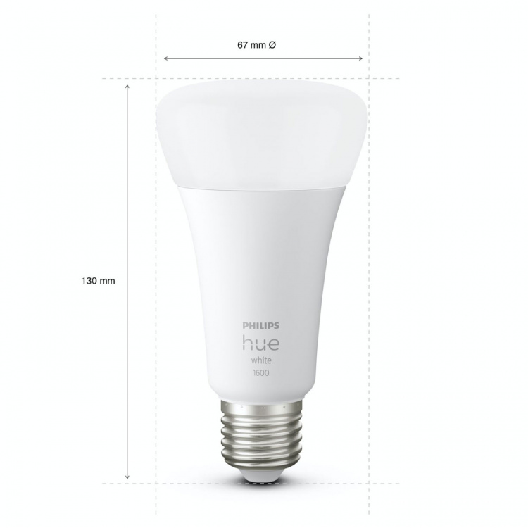 Philips Hue White E27 A67 1600lm 1-pac