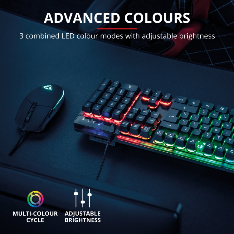 Trust GXT 838 Azor RGB Gaming kit No
