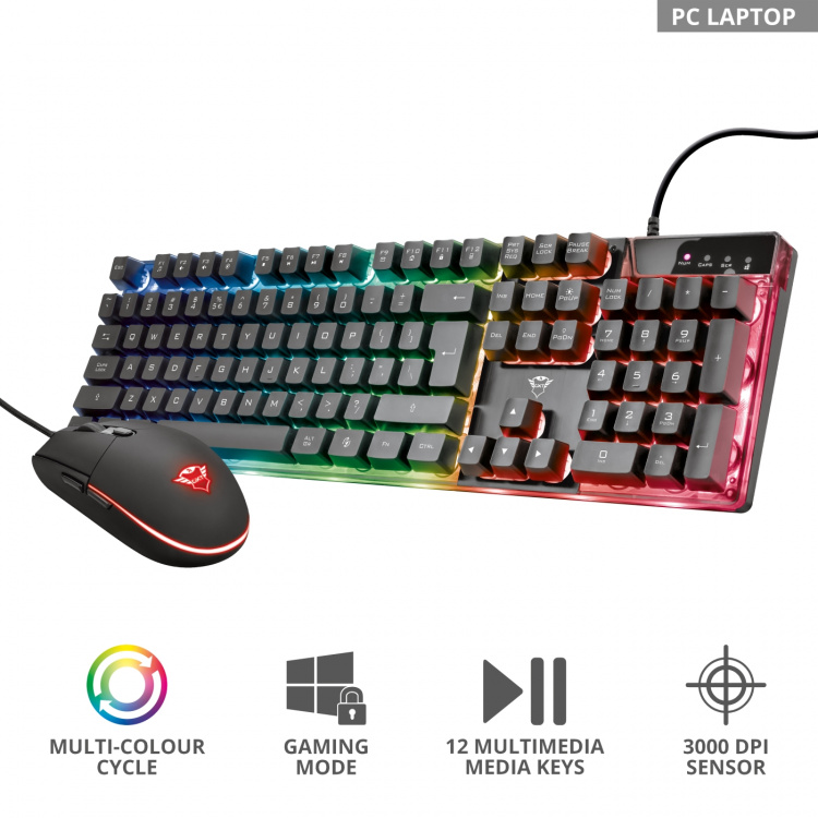 Trust GXT 838 Azor RGB Gaming kit No