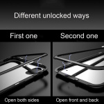 CAFELE iPhone X/XS Glass hoesje met magneetslot voor in de kleur Zilver