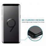 3D gehard glas screenprotector voor Samsung Galaxy S9 - Wit