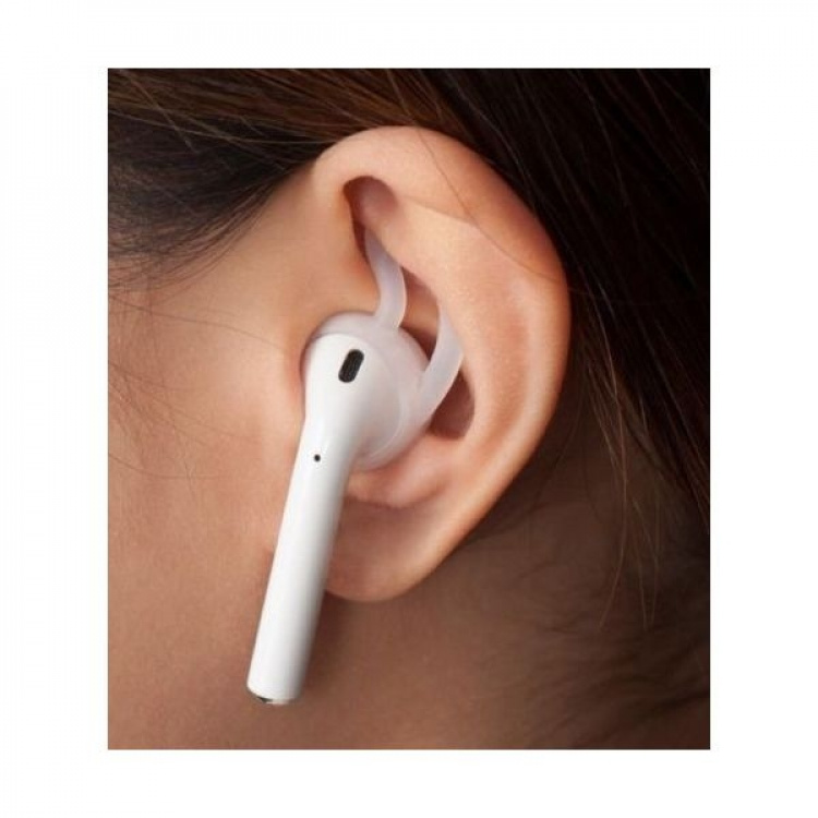 Rubberen hoes voor Apple Airpods, wit