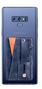 Stijlvolle universele kaarthouder van PU leer, Blauw