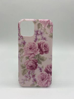 Marmer hoesje met helder bloemenpatroon voor iPhone 11 Pro Max