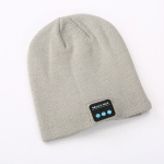 Beanie met ingebouwde bluetooth-koptelefoon, Lichtgrijs