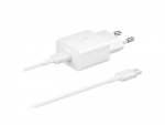 Samsung EP-T1510X USB-C 15W Wandoplader + 3A USB-C Kabel, Wit Samsung EP-T1510X USB-C 15W Wandoplader + 3A USB-C Kabel, Wit