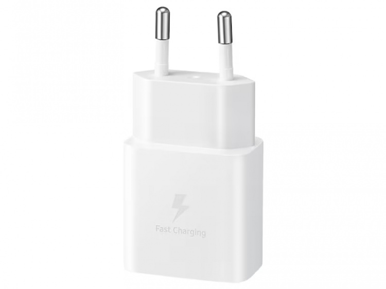 Samsung EP-T1510X USB-C 15W Wandoplader + 3A USB-C Kabel, Wit Samsung EP-T1510X USB-C 15W Wandoplader + 3A USB-C Kabel, Wit