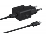 Samsung EP-T2510N GaN Wandoplader USB-C 25W + Kabel, Zwart