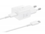 Samsung EP-T2510N GaN Wandoplader USB-C 25W + Kabel, Wit