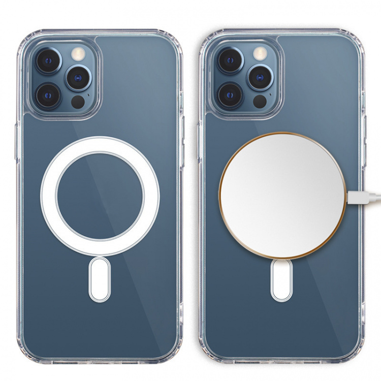 Anti Shock 1,5mm MagSafe hoesje voor iPhone 16 Pro, Transparant