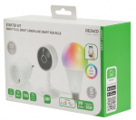 DELTACO SMART HOME Starterkit met stekker, camera en RGB-lamp