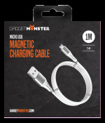 GADGETMONSTER Magnetische USB-A-Micro USB-oplaadkabel, 1m GADGETMONSTER Magnetische USB-A-Micro USB-oplaadkabel, 1m