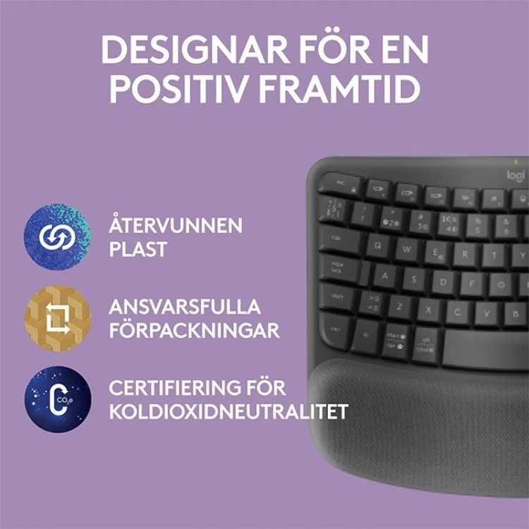 Logitech Wave toetsen - Grafiet Logitech Wave toetsen - Grafiet