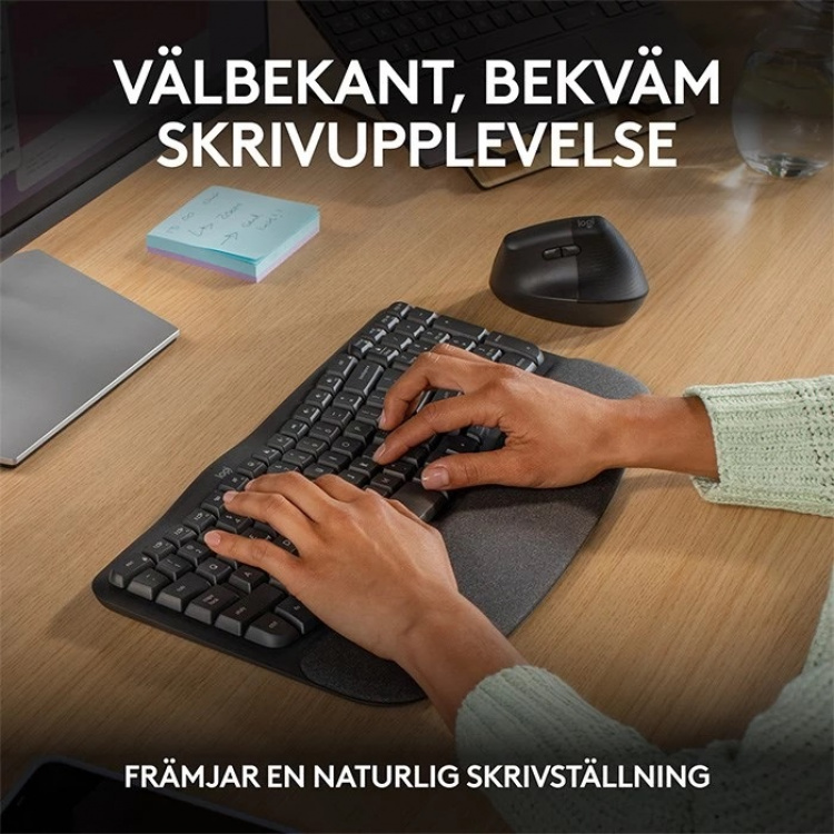 Logitech Wave toetsen - Grafiet Logitech Wave toetsen - Grafiet