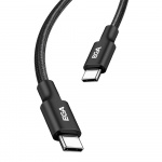 Snel opladen USB-C naar USB-C 6A 240W, 2 m, Zwart