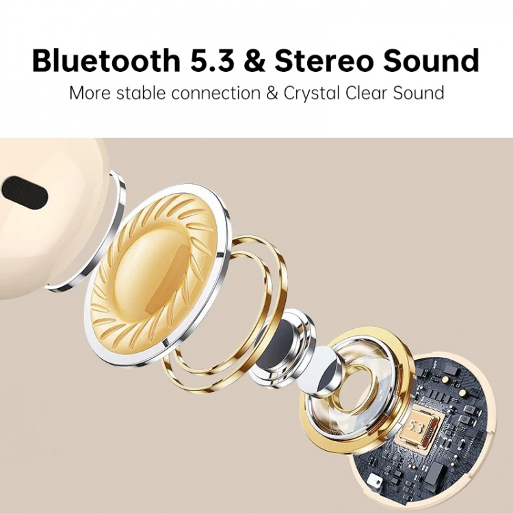 ET05 Echte draadloze Bluetooth-koptelefoon, zwart