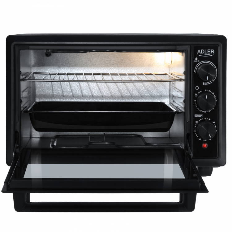 Adler AD 6023 Mini-oven 26L, Zwart Adler AD 6023 Mini-oven 26L, Zwart