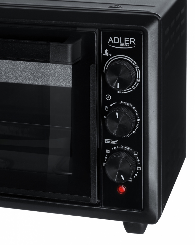 Adler AD 6023 Mini-oven 26L, Zwart Adler AD 6023 Mini-oven 26L, Zwart