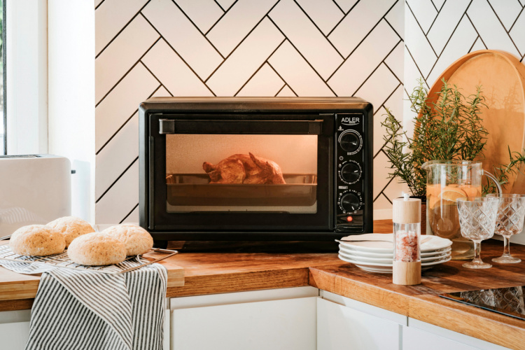 Adler AD 6023 Mini-oven 26L, Zwart Adler AD 6023 Mini-oven 26L, Zwart