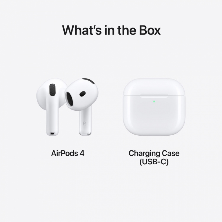 Apple AirPods 4 hoofdtelefoon voor in de oren Apple AirPods 4 hoofdtelefoon voor in de oren