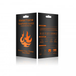 Schermbeschermer van gehard glas met metalen frame, iPhone 16 Pro Max