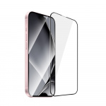Schermbeschermer van gehard glas met metalen frame, iPhone 15 Schermbeschermer van gehard glas met metalen frame, iPhone 15