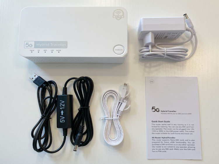 5G Hybrid Traveller Draagbare Wifi Router voor SIM en eSIM