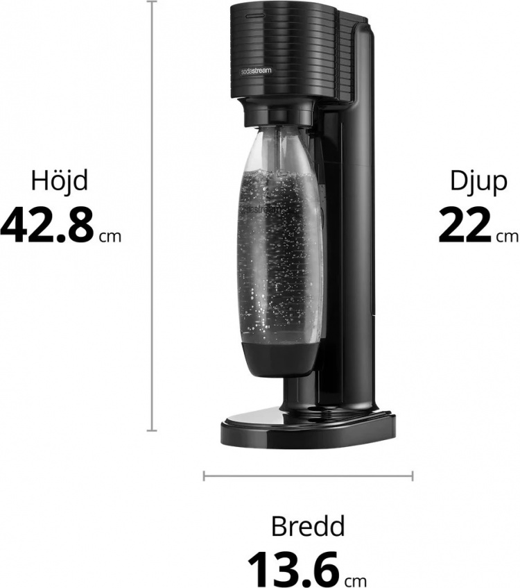 Sodastream GAIA Black zonder koolzuurcilinder Sodastream GAIA Black zonder koolzuurcilinder