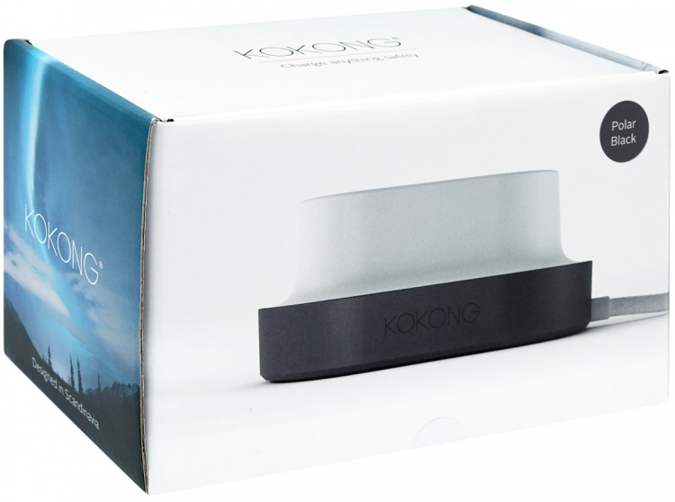 Kokong Polar Zwart Slim Stopcontact Kokong Polar Zwart Slim Stopcontact