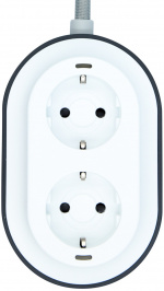 Kokong Polar Zwart Slim Stopcontact Kokong Polar Zwart Slim Stopcontact