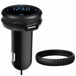 FM-zender met Bluetooth Handsfree, QC 3.0 Lader FM-zender met Bluetooth Handsfree, QC 3.0 Lader