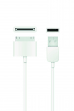 QNECT USB 2.0 type A mannelijk - 30-pins, 1m, Wit