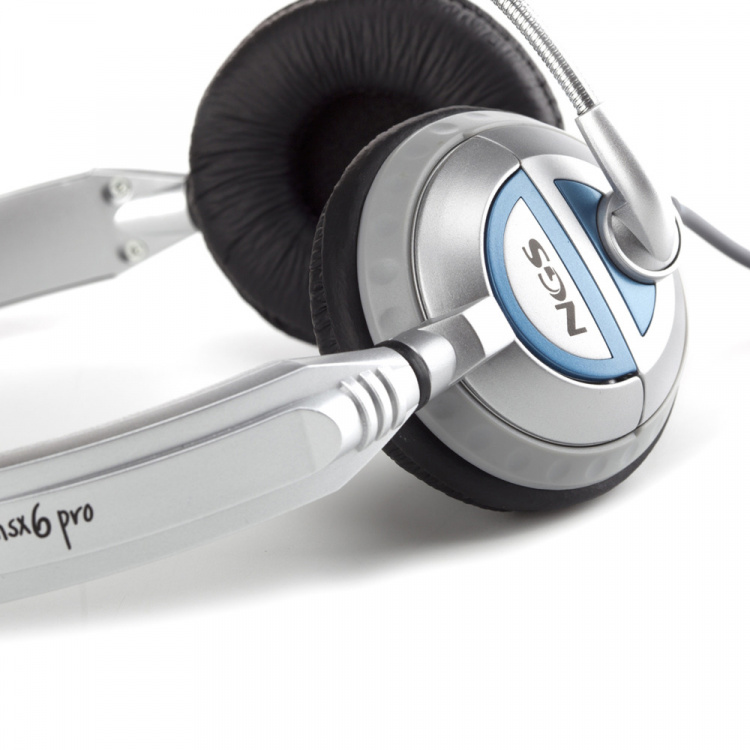 NGS Hoofdtelefoon MSX6PRO 2 x 3,5 mm, Volumeregeling, Wit