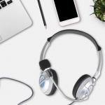 NGS Hoofdtelefoon MSX6PRO 2 x 3,5 mm, Volumeregeling, Wit