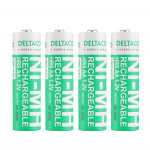 DELTACO Ultimate oplaadbare Ni-Mh, LR6/AA formaat, 1900mAh, 4-pack (SG)