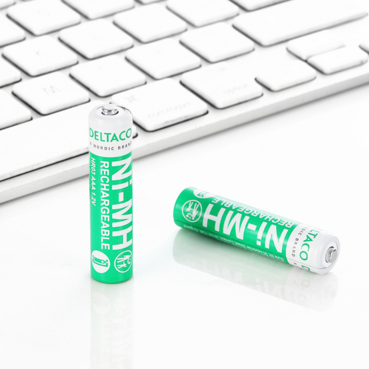 DELTACO Ultimate oplaadbare Ni-Mh, LR03/AAA formaat, 750mAh, 4-pack(SG)