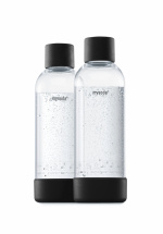 Mysoda PET-flaska 1L 2-pack, Black