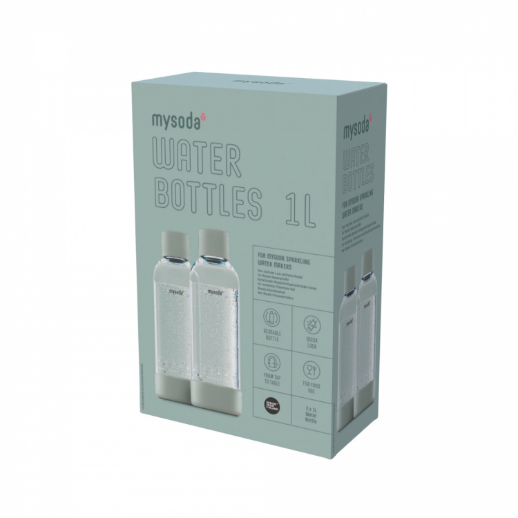 Mysoda PET-flaska 1L 2-pack, Pigeon