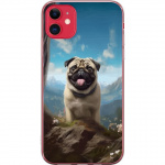 Mobiele hoes voor Apple iPhone 11 met Blije Hond ontwerp