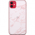 Mobiele hoes voor Apple iPhone 11 met Roze Hart ontwerp