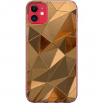 Mobiele hoes voor Apple iPhone 11 met 3D Goud ontwerp
