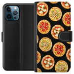 Portemonnee-hoesje voor Apple iPhone 12 Pro Max met Pizza ontwerp
