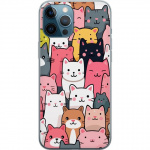 Mobiele hoes voor Apple iPhone 12 Pro Max met Kattenpatroon ontwerp