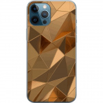 Mobiele hoes voor Apple iPhone 12 Pro Max met 3D Goud ontwerp